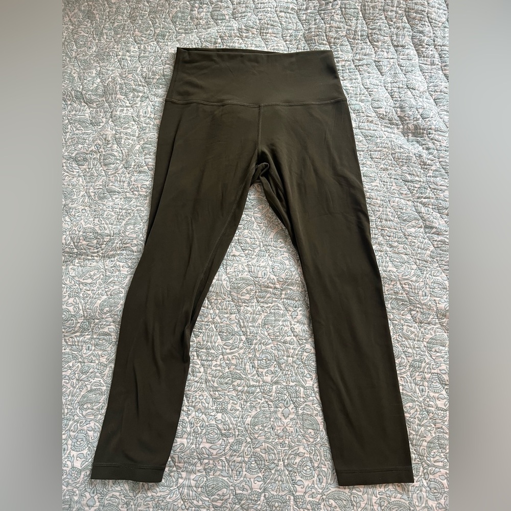 Lululemon Align leggings 23” inseam size 8 army green color